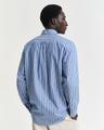 Regular Fit Classic Popeline Hemd mit Streifen L - Rich Blue