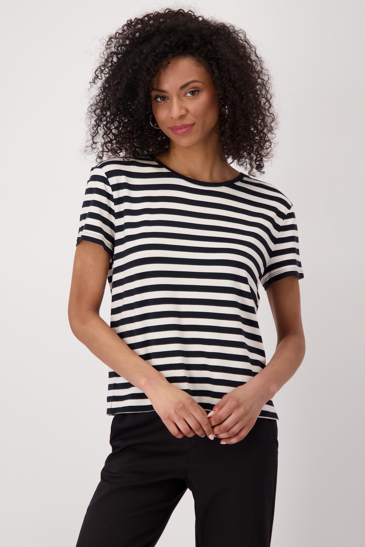 Gestreiftes T-Shirt 40 - Schwarz Ringel