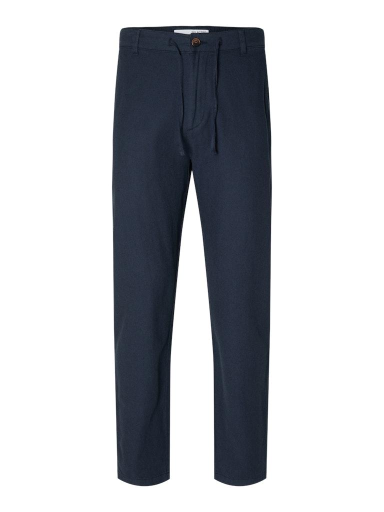SLH172-SLIMTAPE BRODY LINEN PANT NOOS Blau S