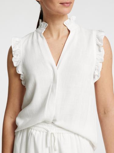 SLFVIVA SL SUN RUFFLE TOP NOOS 40 Normal geschnitten - Snow White