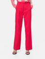 Elegante Hose mit weitem Bein Wide Leg 36 Lässige Passform - Cherry Red