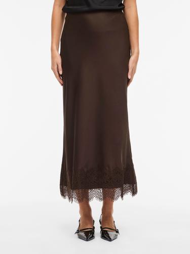 VIELLETTE HW ANKLE LACE SKIRT - NOOS 36 - Coffee Bean