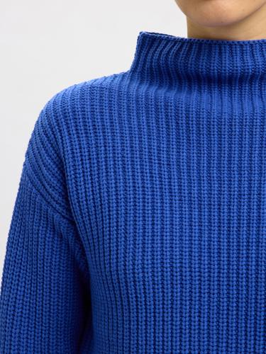 SLFSELMA SUS LS KNIT PULLOVER NOOS S Locker geschnitten - Dazzling Blue
