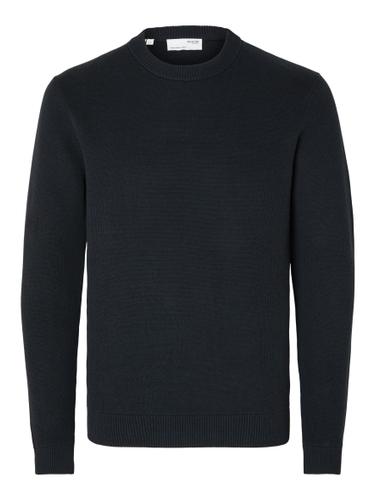 SLHDANE LS KNIT STRUCTURE CREW NECK NOOS S Normal geschnitten - Sky Captain