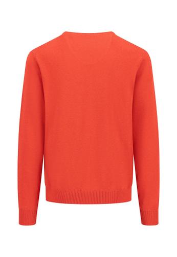 V-Neck, Superfine Rot XL