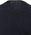 Pullover mit V-Ausschnitt uni 004430 L - Blau