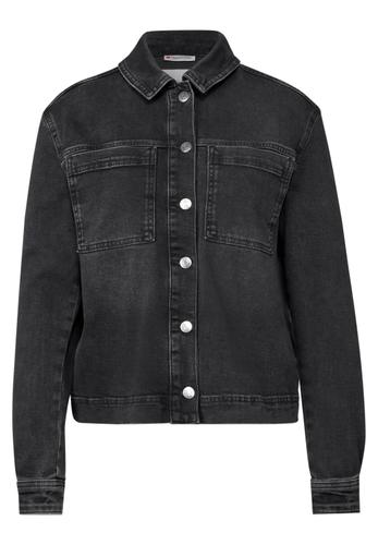 Jeansjacke mit Brusttaschen 34 - Black Washed