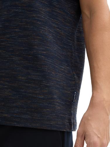 T-Shirt mit Brusttasche L Regular Fit - Navy Multi Inject