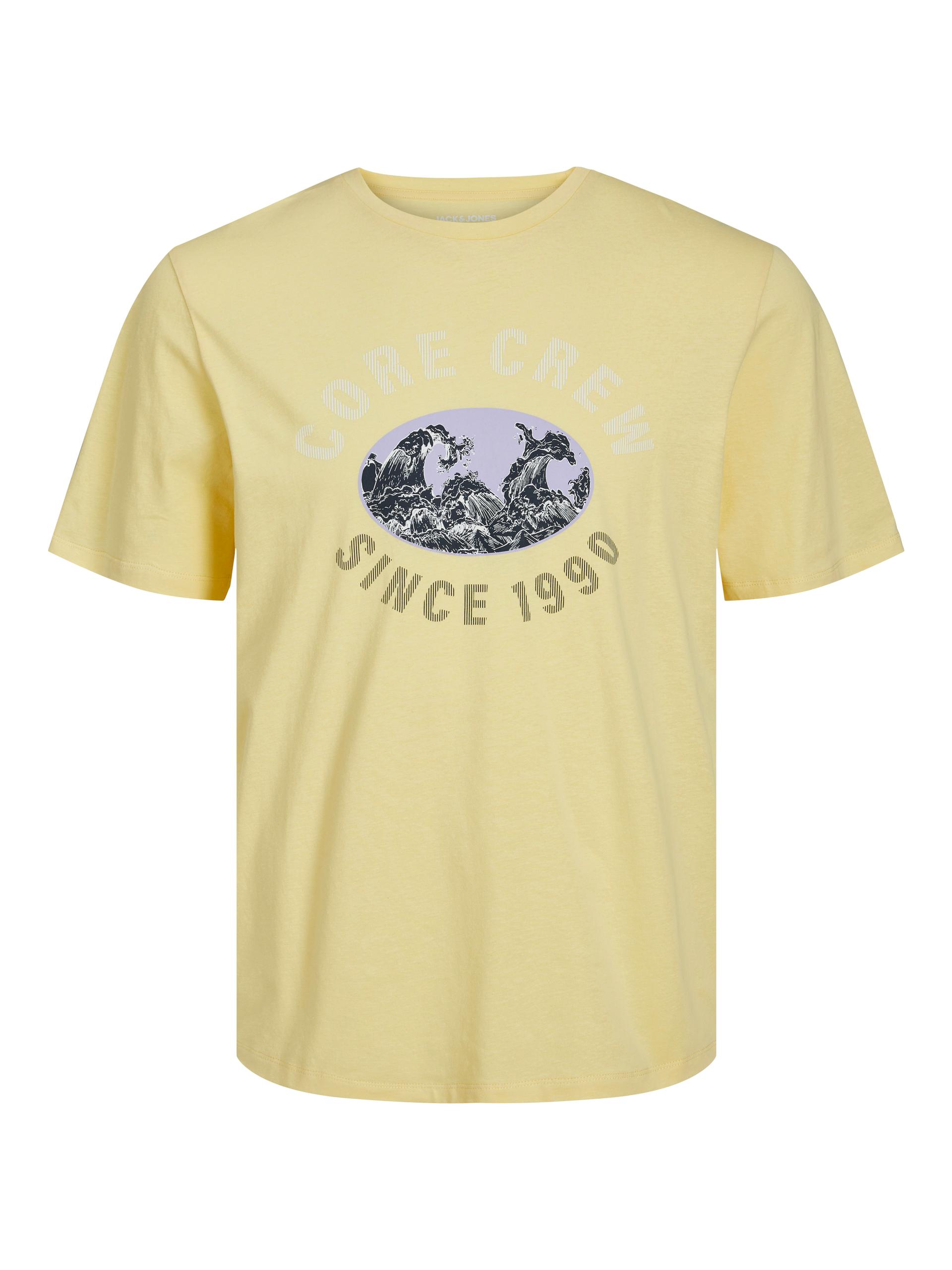 JCOBOOSTER TEE SS CREW NECK MAY 23 XXL Normal geschnitten - Pale Banana