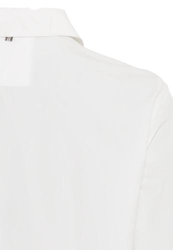 Hemdbluse aus Organic Cotton M Regular Fit - White
