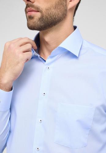 Original Shirt Popeline Langarm Blau 44/Langarm - 65cm