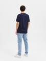 SLHASPEN SS O-NECK TEE NOOS Blau XXL