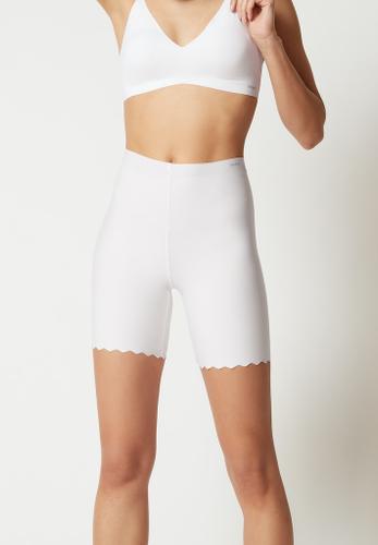Skiny Damen Hose kurz Micro Essentials Weiß 40/42