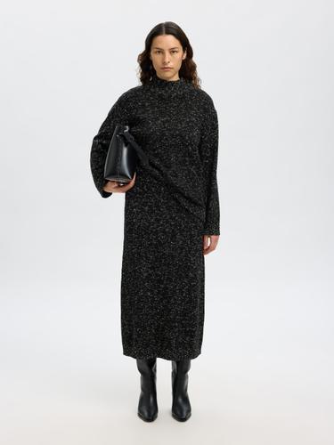 SLFARIA LS KNIT HIGH NECK M Normal geschnitten - Black