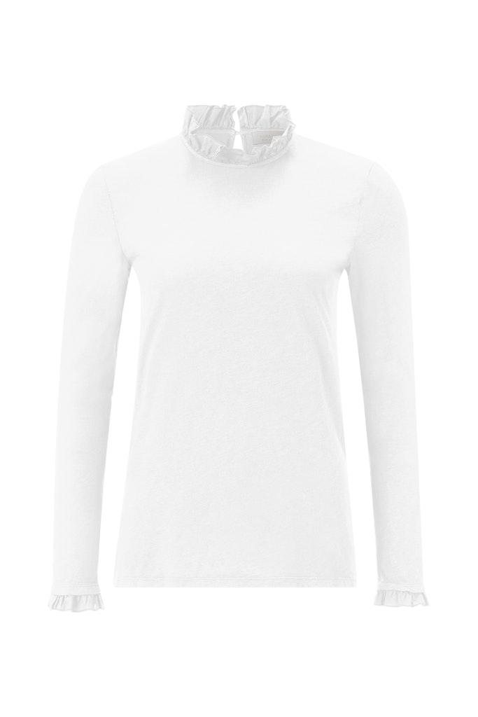 Organic Slub Frill Longsleeve Weiß XS