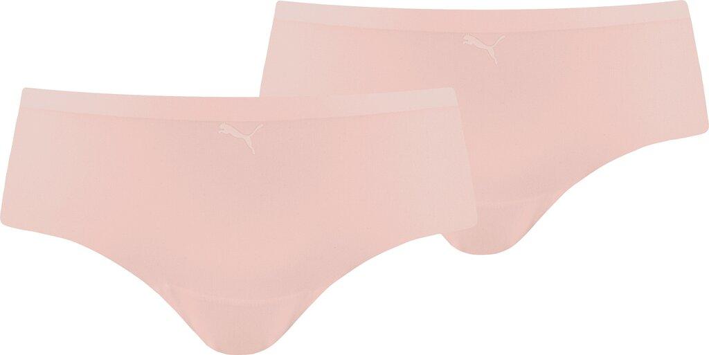 PUMA Damen Unterhose WOMEN SEAMLESS HIPSTER 2P HANG XS in Pink