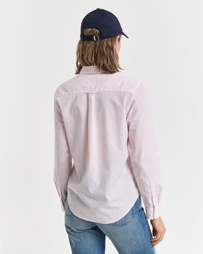 Regular Fit Popeline Bluse mit Streifen 36 - Light Pink