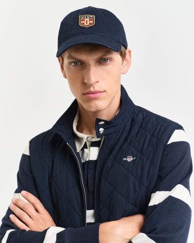 Gesteppte Windcheater Weste Blau L