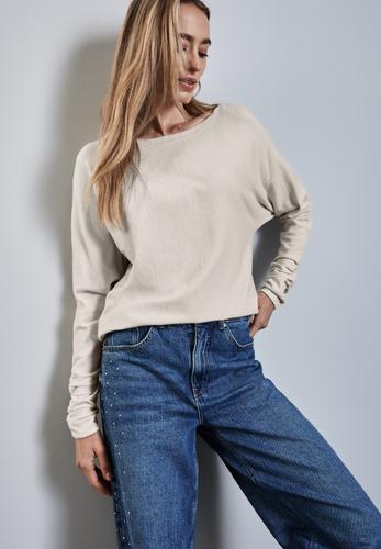 Dolman Pullover 36 - Cream White Melange