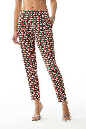 pants ankle cut S - Green Leaves