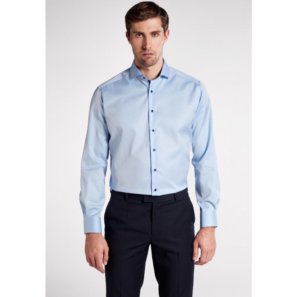 Cover Shirt Twill Langarm 41/Langarm - 65cm MODERN FIT - Hellblau