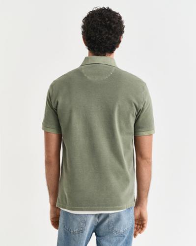 Sunfaded Piqué Poloshirt Grün L