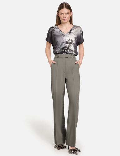 Elegante Hose mit weitem Bein Wide Leg 34 Lässige Passform - Moon Valley