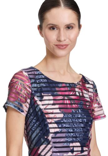 Cocktailkleid 42 Ausgestellt - Dark Blue/dark Red