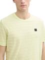 T-Shirt mit Logo-Badge XXL Regular Fit - Lime Cream Green