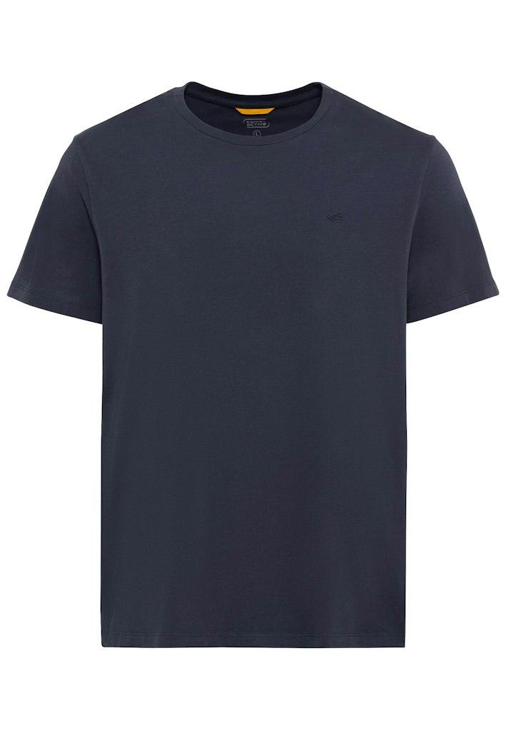 Basic T-Shirt aus nachhaltigem Organic Cotton Blau 3XL