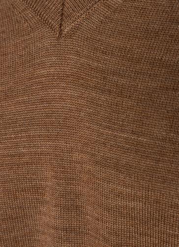 Pullover V-Ausschnitt 1/1 Arm 56 Classic Fit - Teddy