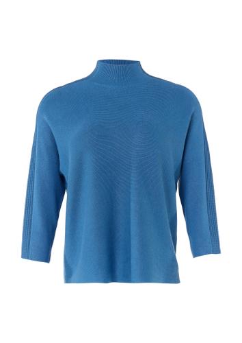 Strickpullover 44 - Blau