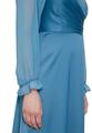 Bolero-Jacke 40 Lässig - Shiny Bluestone