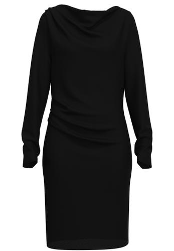 SLFANJA LS SLIM SHORT DRESS XS Slim Fit - Black