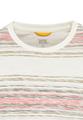 T-Shirt mit Streifenmuster aus Baumwolle XL Regular Fit - Sunfaded Red