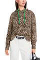Sweatshirt in Leo-Print 42 - Granola