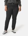 5-Pocket Jeans mit Ziersteinen Betty 54 Körpernahe Passform - Raw Black Denim