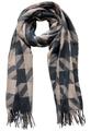 Hahnentritt Schal A - Breezy Beige Mel.