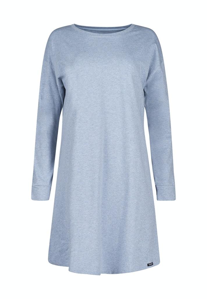 Skiny Damen Sleepshirt langarm Night In Mix & Match Blau 44