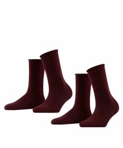 FALKE Happy 2-Pack Damen 35-38 - Barolo