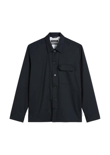 Overshirt Blau XL