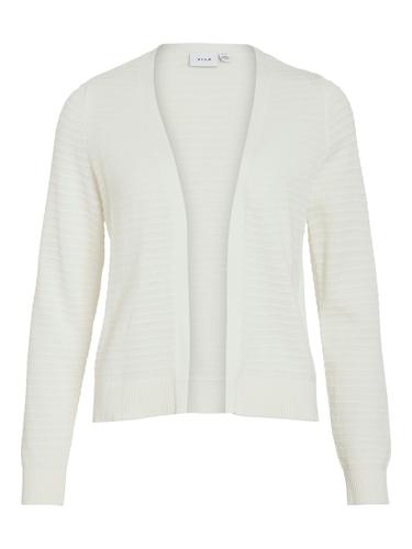 VILOLLO SHORT L/S KNIT CARDIGAN - NOOS M Normal geschnitten - White Alyssum