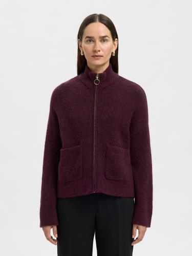 SLFSIA RAS LS KNIT ZIPPER CARDIGAN NOOS L Locker geschnitten - Fig