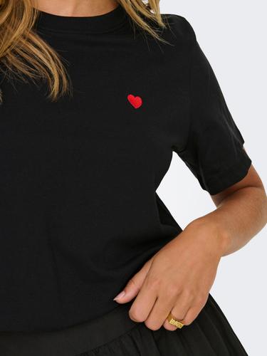 JDYPISA S/S PRINT TOP JRS NOOS S Normal geschnitten - Black