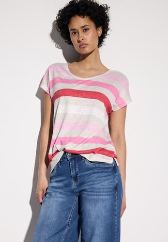 Gestreiftes T-Shirt 36 - Glory Red