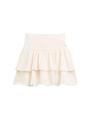 Mini-Rock mit Volants 152 A-Linie - Wool White