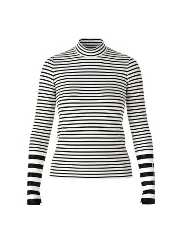 Longsleeve mit Streifen 44 - White And Black