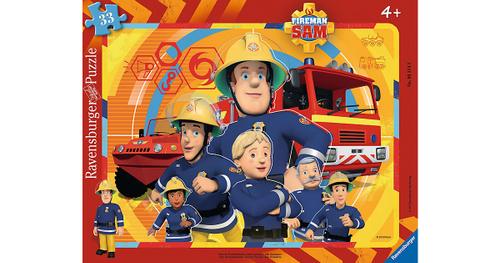 Ravensburger Puzzle - Rahmenpuzzle - Sam, der Feuerwehrmann, 33 Teile