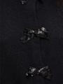 VIBRIANNA O-NECK L/S BOW KNIT CARDIGAN S Normal geschnitten - Black Beauty