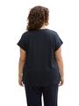 Plus Size - T-Shirt im Material-Mix 54 Regular Fit - True Green